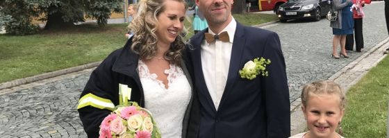 Kamerad Ronny mit seiner Daniela im Hafen der Ehe