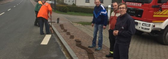 Arbeitseinsatz Feuerwehr