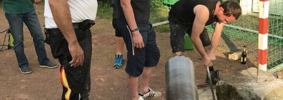 Bau zum Fußballplatz geht weiter