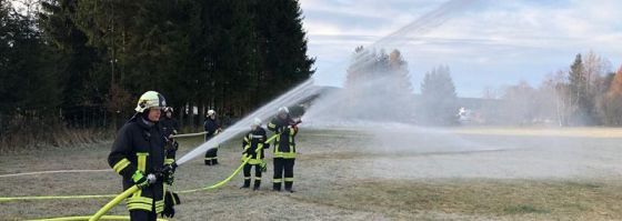 Einsatzübung bei ersten Frosttemperaturen